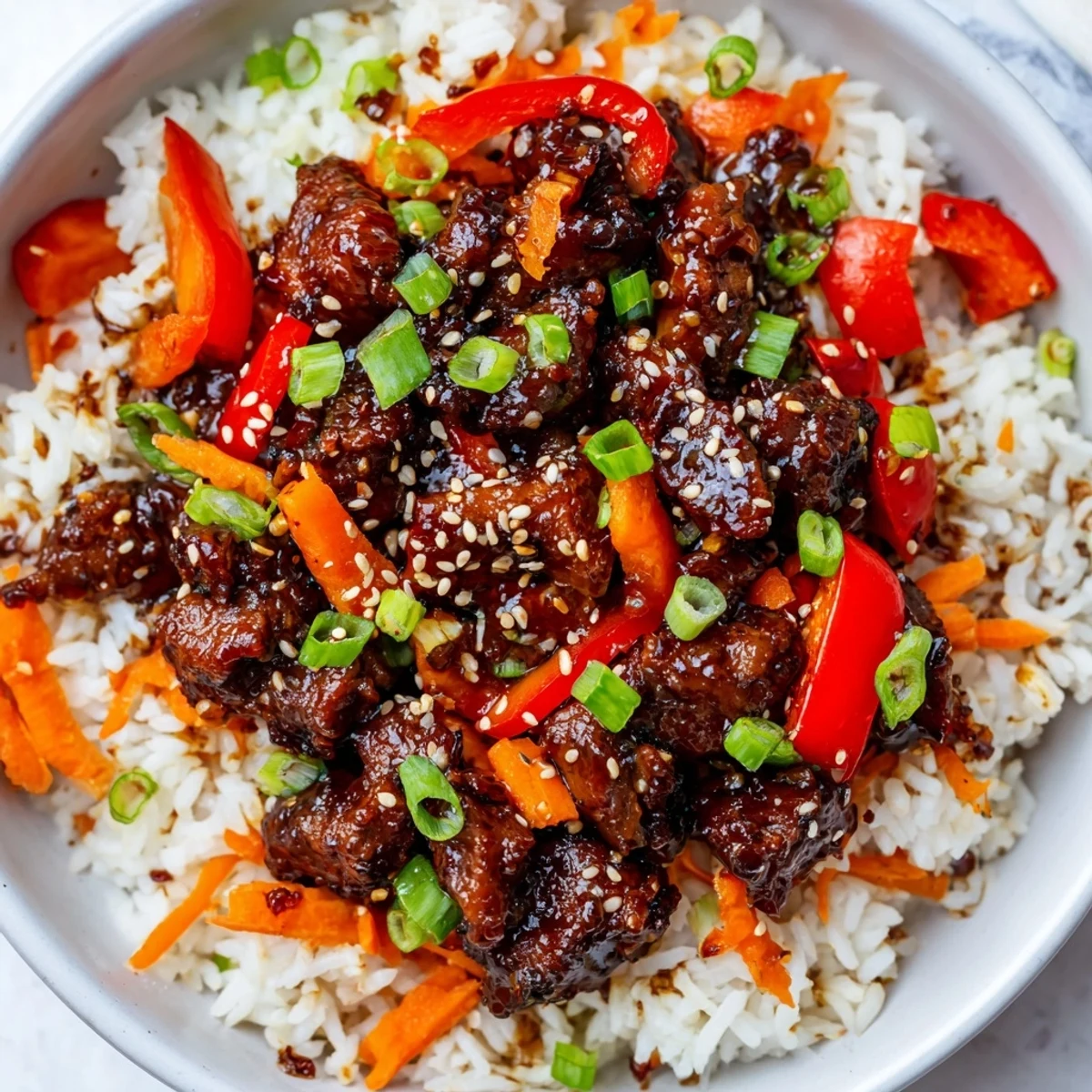 One Pan Korean BBQ Chicken Rice