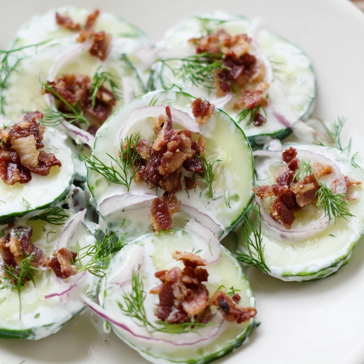 Healthy Cucumber With Bacon