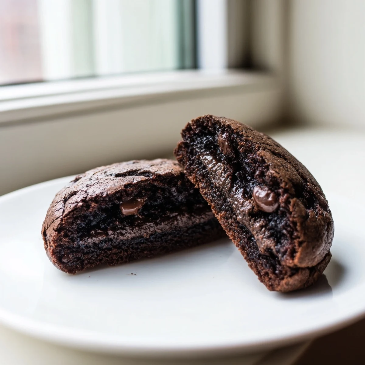 Fudgy Brownie Cookies Stuffed Dough