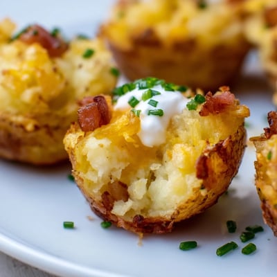 Irish Potato Bites with Bacon Cheddar