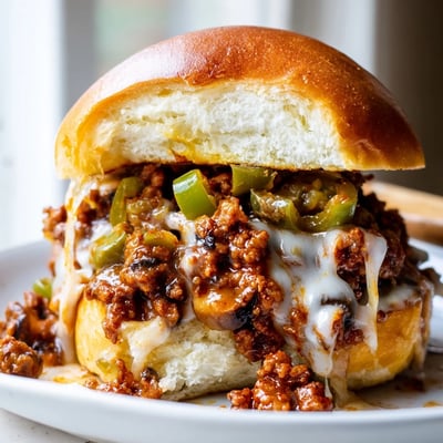 Cheesy Philly Sloppy Joes