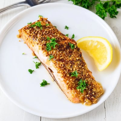 Baked Honey Mustard Salmon