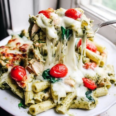 Pesto Chicken Pasta Bake